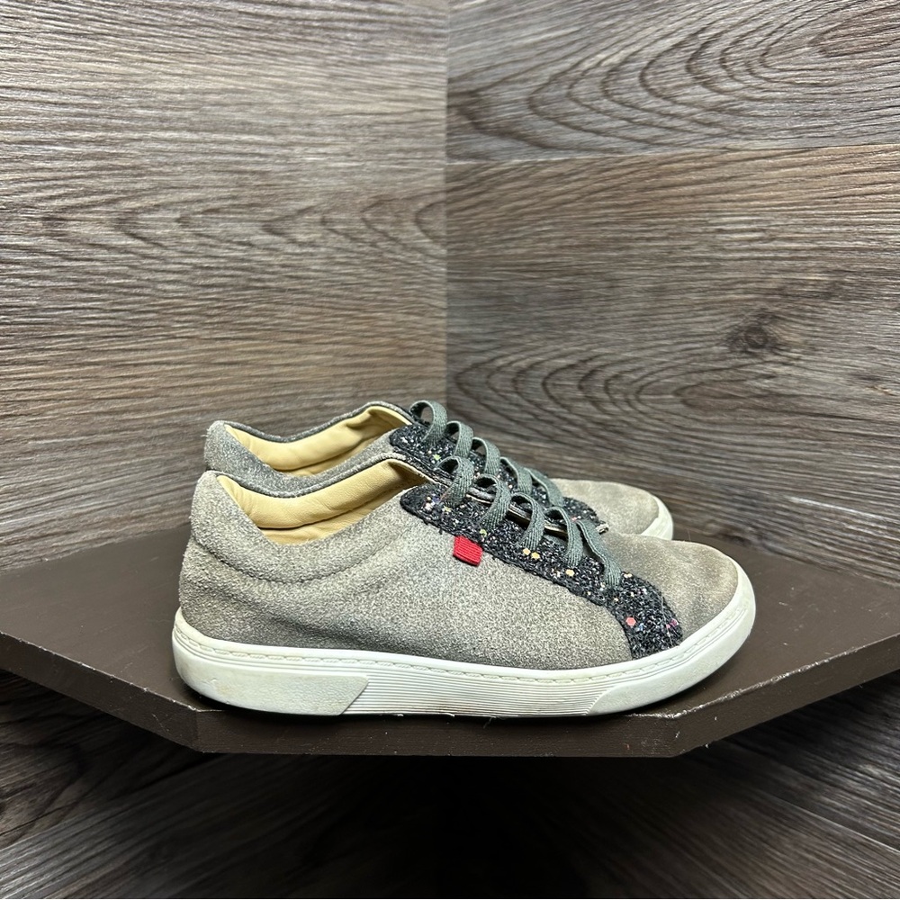 Marc Joseph New York grey lace sneakers